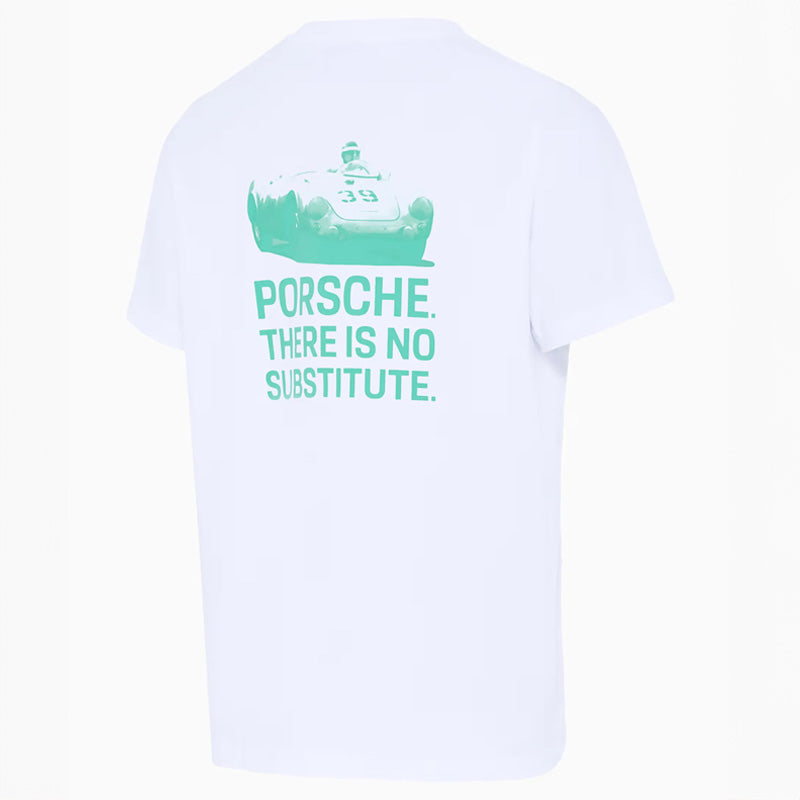 Porsche White 'There Is No Substitute' T-shirt