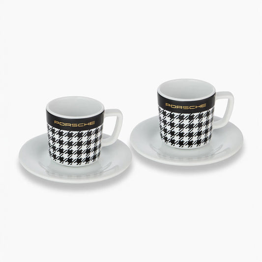 Porsche Collector's Pepita Espresso Cup No. 7 Duo