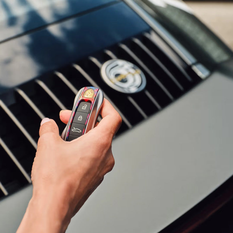 Porsche Painted Vehicle Key Sides in "Plaid" Design Edition